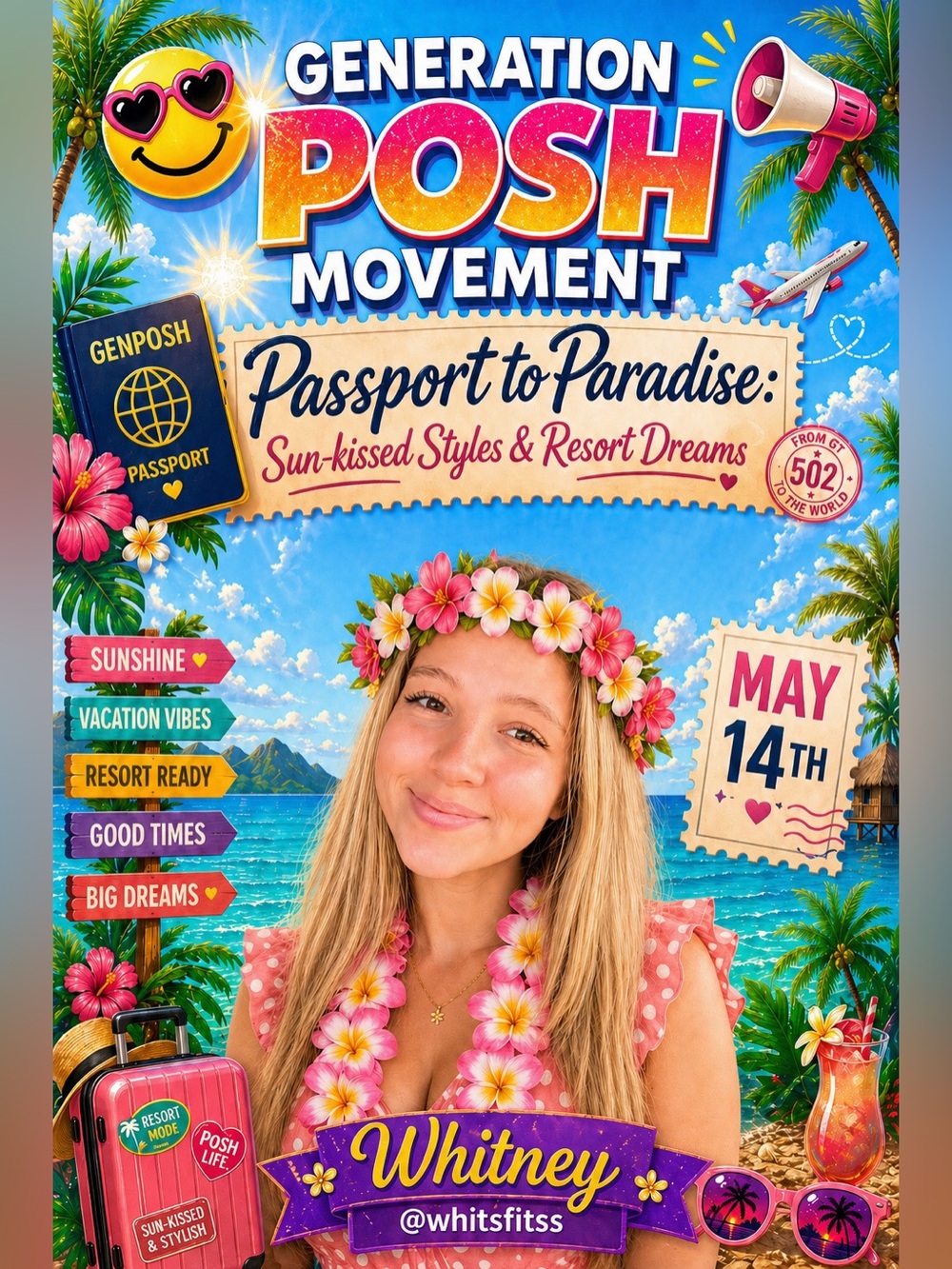 GenPosh Movement 5/14/26 ✈️ Passport To Paradise🏖️🌊 - Picture 10 of 14